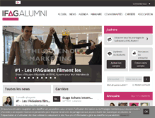 Tablet Screenshot of ifag-alumni.com